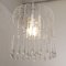 Lámpara de araña vintage con gotas de cristal de Murano, Imagen 5