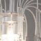 Lámpara de araña vintage con gotas de cristal de Murano, Imagen 10