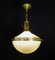 Large Antique British Holophane Ceiling Lamp, 1909 3