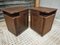 Vintage Bedside Tables in Brown Iron, 1930s, Set of 2, Image 2