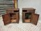 Vintage Bedside Tables in Brown Iron, 1930s, Set of 2 5