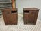 Vintage Bedside Tables in Brown Iron, 1930s, Set of 2 4