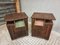 Vintage Bedside Tables in Brown Iron, 1930s, Set of 2, Image 3