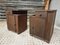 Vintage Bedside Tables in Brown Iron, 1930s, Set of 2, Image 10