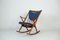 Rocking Chair en Teck par Frank Reenskaug pour Bramin, Danemark, 1960s 2