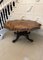 Antique Victorian Carved Burr Walnut Dining Table, 1850, Image 1