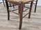 Rustic Wooden Chairs with Straw Seat, 1980s, Set of 4 13