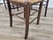 Rustic Wooden Chairs with Straw Seat, 1980s, Set of 4, Image 13