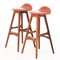 Model OD-61 Rosewood and Leather Barstools by Erik Buck for Oddense Maskinsnedkeri, 1960s, Set of 2, Image 3