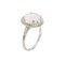 Anillo de amatista rosa y diamantes de oro blanco de 18 k de Maison Mauboussin France, años 90, Imagen 1