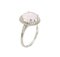 Pink Amethyst and Diamonds 18k White Gold Ring from Maison Mauboussin France, 1990s 1