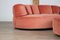 Paysage Sofa Landscape in Coral Velvet by Hans Hopfer for Roche Bobois, 1974 10