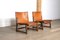 Riaza Chairs in Cognac Leather by Paco Muñoz for Darro Gallery, Spain, 1960s, Set of 2 13