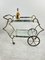 Mid-Century Brass Bar Cart in the style of Aldo Tura, 1950s 4