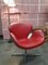 Swan Chair with Original Red Leather from Fritz Hansen, 2013 12