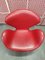 Swan Chair with Original Red Leather from Fritz Hansen, 2013, Image 2