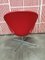 Sedia Swan con pelle rossa originale di Fritz Hansen, 2013, Immagine 5