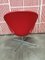 Swan Chair with Original Red Leather from Fritz Hansen, 2013 5
