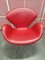 Silla Swan con cuero rojo original de Fritz Hansen, 2013, Imagen 3