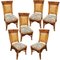 Vintage Spanish Bamboo Chairs, Set of 6, Image 1