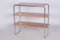 Czech Bauhaus Walnut and Chrome-Plated Steel Etagere attributed to Kovona, 1940s 8