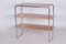 Czech Bauhaus Walnut and Chrome-Plated Steel Etagere attributed to Kovona, 1940s, Image 8