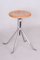 Bauhaus Stool in Beech, Chrome and Steel by Vichr a Spol, Czech, 1930s 1