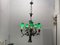 Tole Porcelain Flower Chandelier, 1950s, Image 2