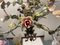 Tole Porcelain Flower Chandelier, 1950s, Image 7