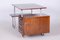 Bauhaus Writing Desk in Beech & Chrome attributed to Robert Slezak for Slezak Factories, Czech, 1930s 4