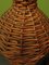 Wicker & Hemp Covered Glass Demijohn Bottles, 1940s, Set of 3, Image 4