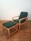 2254 Chair with Stool 2248 by Børge Mogensen for Fredericia, Set of 2, Image 3