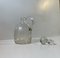 Antique Decanter in Etched Glass from Holmegaard, 1900s, Image 3
