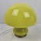 Italian Mushroom Opaline Glass Table Lamp with Brass, 1970s, Image 5