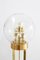 Space Age Doria Stehlampe Stehlampe Sputnik Big Ball Globe Lampe, 1970er 3