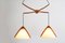 Domus Pila Twin Pendant Light Hanging Lamp, 1970s, Image 4