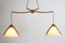 Domus Pila Twin Pendant Light Hanging Lamp, 1970s 2