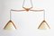 Domus Pila Twin Pendant Light Hanging Lamp, 1970s 1