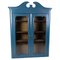 Display Cabinet Painted in Blue, 1920s, Image 1