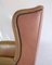 Chesterfield High Flap Chair in Brown Leather, 1920s 3