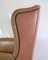 Chesterfield High Flap Chair in Brown Leather, 1920s, Image 3