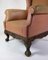 Chaise Chesterfield High Flap en Cuir Marron, 1920s 10