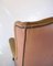 Hoher Chesterfield Flap Chair aus Braunem Leder, 1920er 5