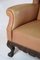 Hoher Chesterfield Flap Chair aus Braunem Leder, 1920er 8