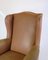 Hoher Chesterfield Flap Chair aus Braunem Leder, 1920er 11