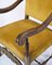 King´s Chair with Yellow Nail-Studded Velour, 1920s, Image 7