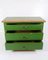 Small Chest of Drawers Painted in Green with Red Edges, 1890s, Image 6
