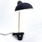 Mid-Century Black Lacquered Gooseneck Table Lamp, 1950s 8