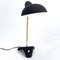 Mid-Century Black Lacquered Gooseneck Table Lamp, 1950s, Image 8