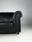 Black Leather Sofa from Joris 12